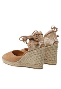 Castañer Espadryle Carina/8/007 021740-2008 Beżowy. Kolor: beżowy. Materiał: skóra #4