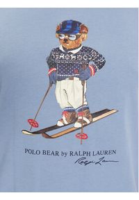 Polo Ralph Lauren T-Shirt 710853310027 Niebieski Slim Fit. Typ kołnierza: polo. Kolor: niebieski. Materiał: bawełna