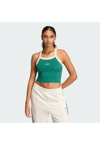 Adidas - adidas Top Seasonal Essentials Colorpop JZ0195 Zielony Slim Fit. Kolor: zielony. Materiał: bawełna #1