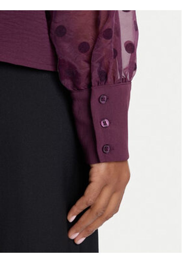 Vero Moda Bluzka Alva 10337474 Fioletowy Regular Fit. Kolor: fioletowy. Materiał: syntetyk