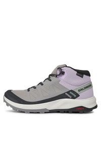 salomon - Salomon Trekkingi Outrise Mid GORE-TEX L47160600 Czarny. Kolor: szary. Materiał: syntetyk #2