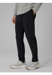 4f - 4F Spodnie do biegania szybkoschnące męskie - czarne M. Kolor: czarny. Materiał: tkanina, dzianina, materiał. Sport: fitness, bieganie #2