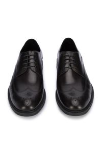 Wittchen - Męskie buty derby skórzane z płaskim szwem czarne. Okazja: do pracy, na co dzień. Kolor: czarny. Materiał: skóra. Wzór: aplikacja. Styl: casual, elegancki #5