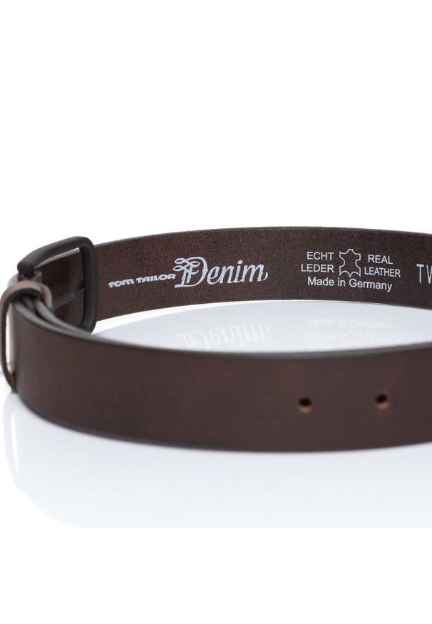 Tom Tailor - TOM TAILOR PASEK SKÓRZANY TM0206R69 690 35mm Gürtel Q.1869. Materiał: skóra. Styl: klasyczny