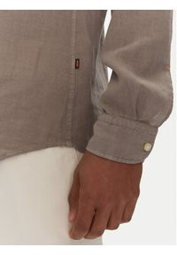 BOSS Koszula 50537369 Beżowy Regular Fit. Kolor: beżowy. Materiał: len