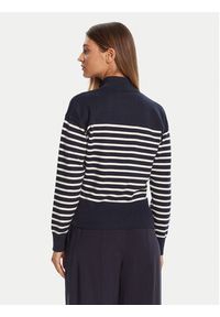 TOMMY HILFIGER - Tommy Hilfiger Sweter WW0WW47467 Granatowy Regular Fit. Kolor: niebieski. Materiał: bawełna #2