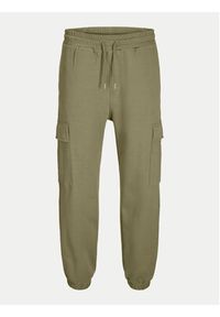 Jack & Jones - Jack&Jones Spodnie dresowe Kane 12263074 Zielony Relaxed Fit. Kolor: zielony. Materiał: bawełna #6
