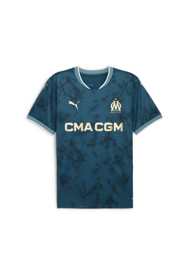 Puma - Męska koszulka wyjazdowa Olympique Marsylia 24/25 PUMA Ocean Tropic Bold Blue. Kolor: niebieski. Sport: piłka nożna