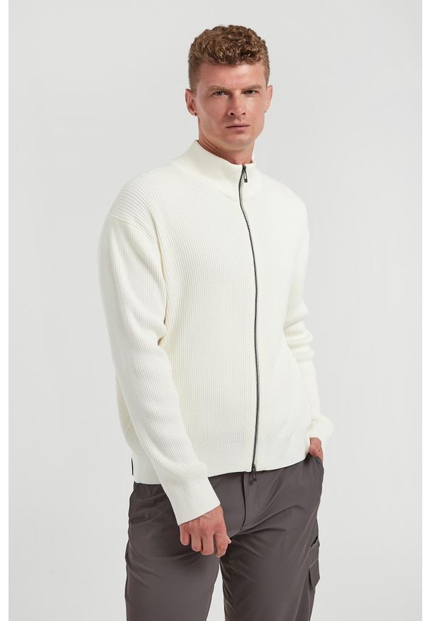 Armani Exchange - Sweter męski wełniany ARMANI EXCHANGE. Materiał: wełna