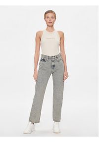 Calvin Klein Jeans Jeansy High Rise Straight J20J222455 Granatowy Straight Fit. Kolor: niebieski