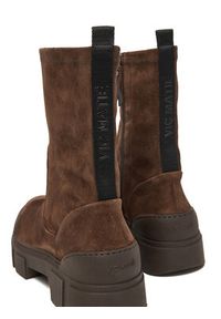 Vic Matié Botki 1H4010D V14D020350 Brązowy. Kolor: brązowy. Materiał: zamsz, skóra #5