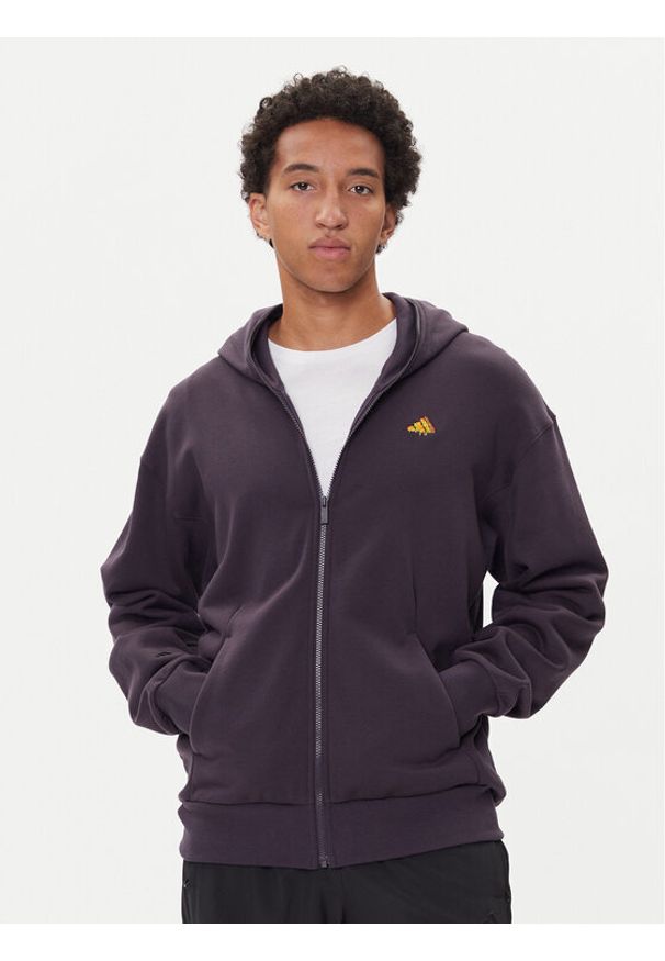 Adidas - adidas Bluza Fortnite JV7961 Fioletowy Loose Fit. Kolor: fioletowy. Materiał: bawełna