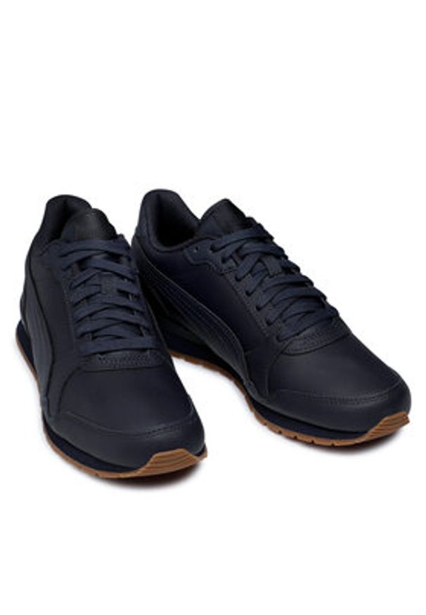 Puma Sneakersy St Runer V3 L 384855 15 Granatowy. Kolor: niebieski. Materiał: skóra
