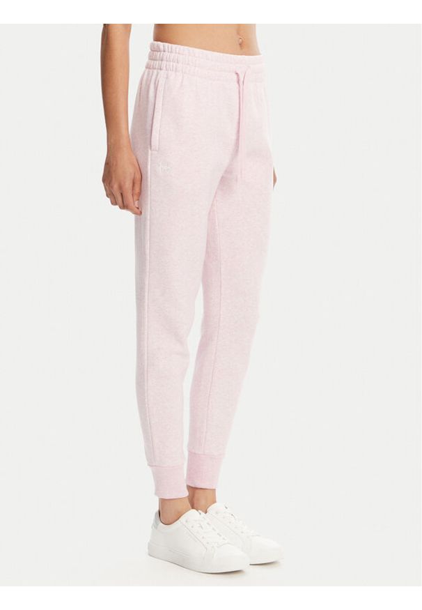 Under Armour Spodnie dresowe Ua Rival Fleece Jogger 1379438 Różowy Loose Fit. Kolor: różowy. Materiał: bawełna