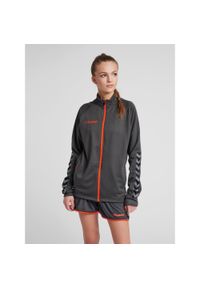 Kurtka damska Hummel Zip hmlAUTHENTIC Poly. Kolor: szary. Materiał: poliester. Sport: fitness