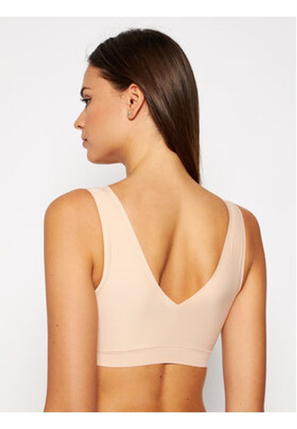 Chantelle Biustonosz top Soft Stretch C16A10 Beżowy. Kolor: beżowy. Materiał: syntetyk