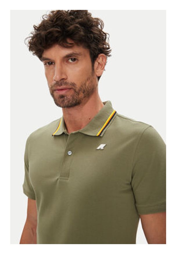 K-Way Polo Jud K1125DW Zielony Regular Fit. Typ kołnierza: polo. Kolor: zielony. Materiał: bawełna