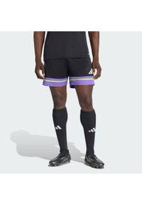 Adidas - Szorty Squadra 25. Kolor: fioletowy, zielony, wielokolorowy, czarny. Materiał: materiał. Sport: piłka nożna