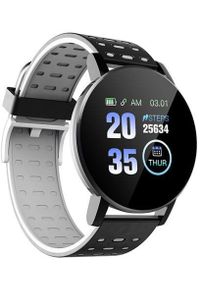 R2 Invest - Smart Band 119 Plus czarno-biały. Rodzaj zegarka: cyfrowe. Kolor: czarny, biały, wielokolorowy #1