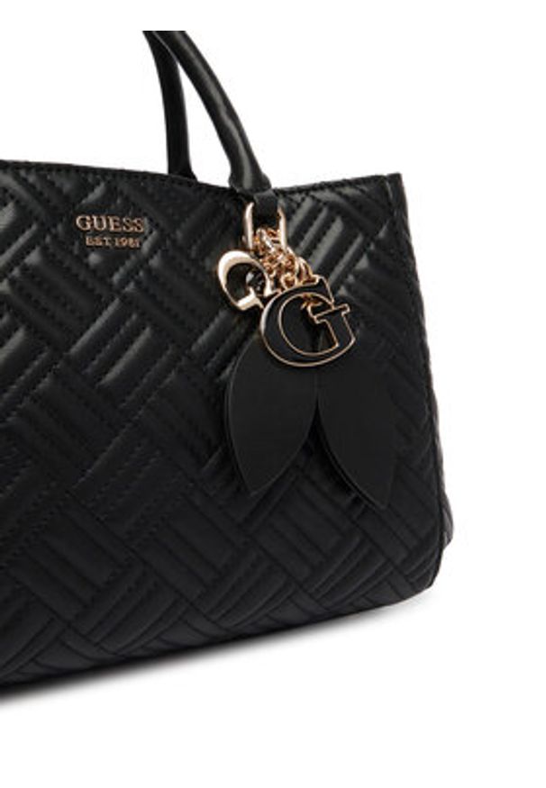 Guess Torebka Sally HWQG99 21060 Czarny. Kolor: czarny. Materiał: skórzane
