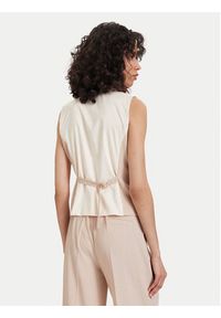 Maryley Kamizelka 26EB123/08BE Beżowy Regular Fit. Kolor: beżowy. Materiał: syntetyk #4