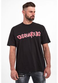 T-shirt DSQUARED2. Materiał: tkanina, bawełna. Długość rękawa: krótki rękaw. Długość: krótkie. Wzór: nadruk #5