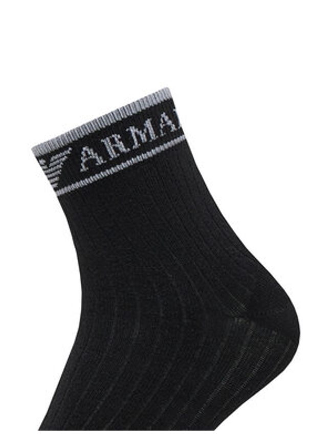 Emporio Armani Skarpety krótkie EW000578 AF20514 MC005 Czarny. Kolor: czarny. Materiał: bawełna