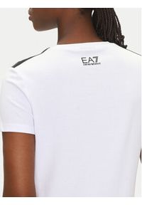 EA7 Emporio Armani T-Shirt 7W000497 AF14880 U0002 Biały Regular Fit. Kolor: biały. Materiał: bawełna #3