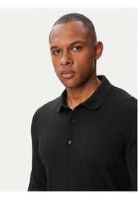 BOSS Polo H-Lancione 50565503 Czarny Regular Fit. Typ kołnierza: polo. Kolor: czarny. Materiał: wełna #3