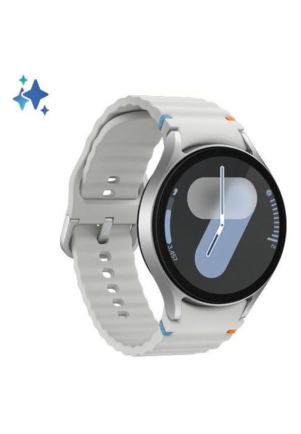 SAMSUNG - Samsung Galaxy Watch 7 LTE 44mm Srebrny (L315). Rodzaj zegarka: cyfrowe. Kolor: srebrny. Materiał: skóra. Styl: casual