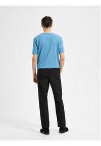Selected Homme Chinosy New 16087663 Czarny Slim Fit. Kolor: czarny. Materiał: bawełna #6