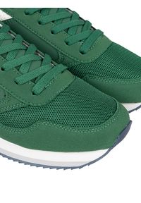 U.S. Polo Assn. Sneakersy "Nobil003" | Nobil003 | Mężczyzna | Zielony. Kolor: zielony. Materiał: skóra ekologiczna, materiał. Wzór: nadruk