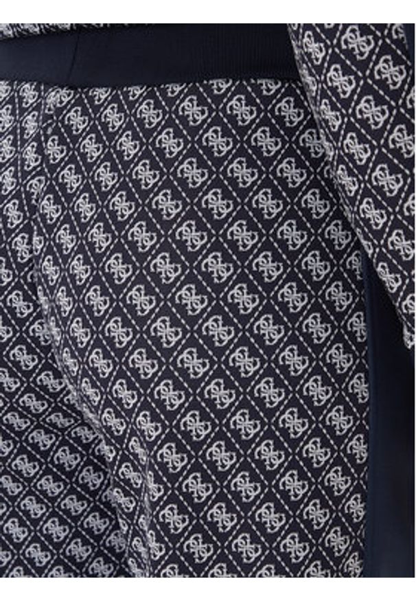 Guess Spodnie dresowe V6RB09 K2042 Granatowy Wide Leg. Kolor: niebieski. Materiał: syntetyk