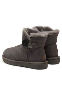 Ugg Śniegowce W Mini Bailey Button II 1016422 Szary. Kolor: szary. Materiał: skóra #3