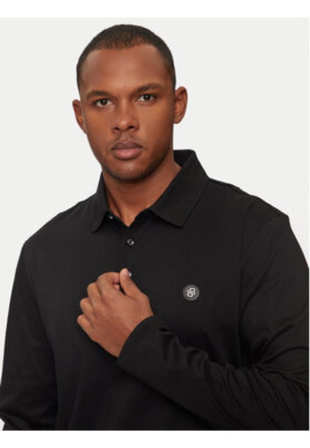BOSS - Boss Polo 50523917 Czarny Regular Fit. Typ kołnierza: polo. Kolor: czarny. Materiał: bawełna