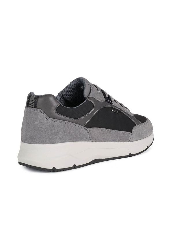 Geox - Buty. Nosek buta: okrągły. Zapięcie: sznurówki. Kolor: szary. Materiał: skóra, guma