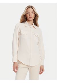 Rinascimento Koszula CFC0125777003 Beżowy Regular Fit. Kolor: beżowy. Materiał: syntetyk