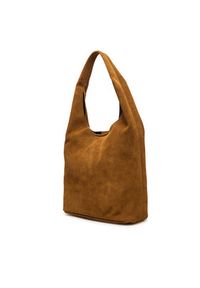 Calvin Klein Torebka Slouchy Suede Leather Medium Bag LV04F3597G Brązowy. Kolor: brązowy. Materiał: skórzane, zamszowe #3