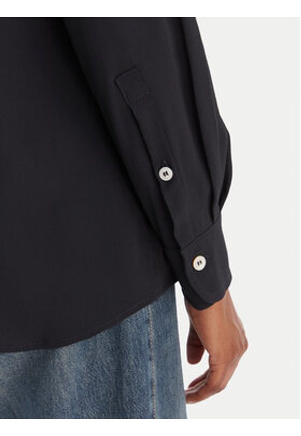 Marella Koszula Febe 2613111051 Granatowy Regular Fit. Kolor: niebieski. Materiał: acetat