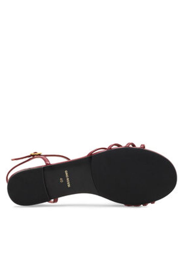 Gino Rossi Sandały ROSE-SLT569P-19 Czerwony. Kolor: czerwony. Materiał: skóra