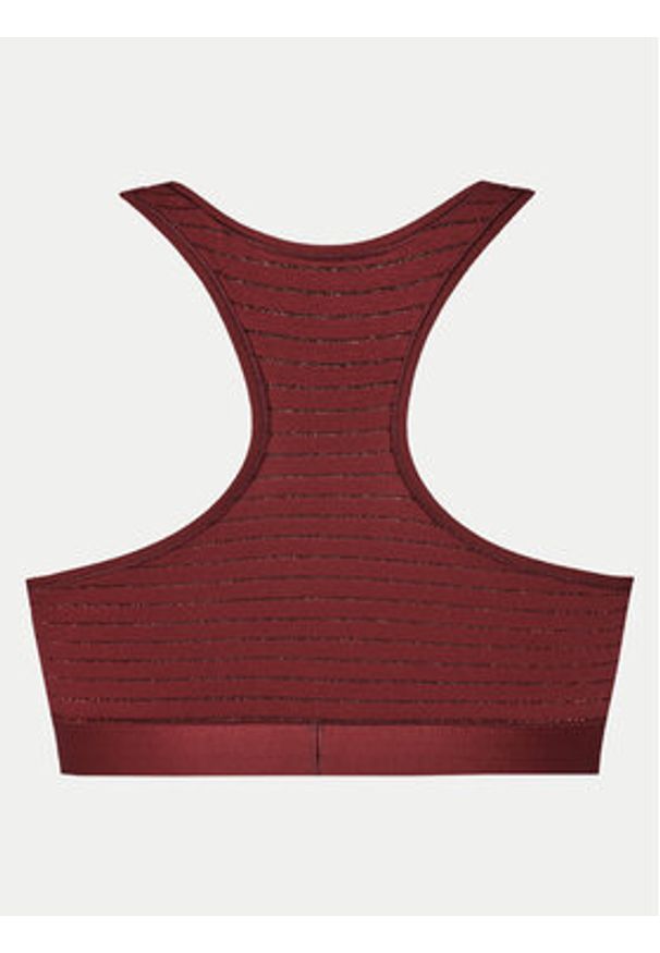 TOMMY HILFIGER - Tommy Hilfiger Top UW0UW05587 Bordowy Slim Fit. Kolor: czerwony. Materiał: bawełna