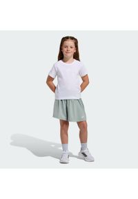 Adidas - Krótki Seasonals Glam Short. Okazja: na uczelnię. Kolor: szary, wielokolorowy, biały. Materiał: dresówka. Długość: krótkie. Styl: sportowy #1