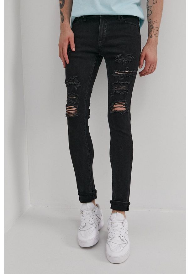 Jack & Jones - Jeansy Liam. Kolor: szary