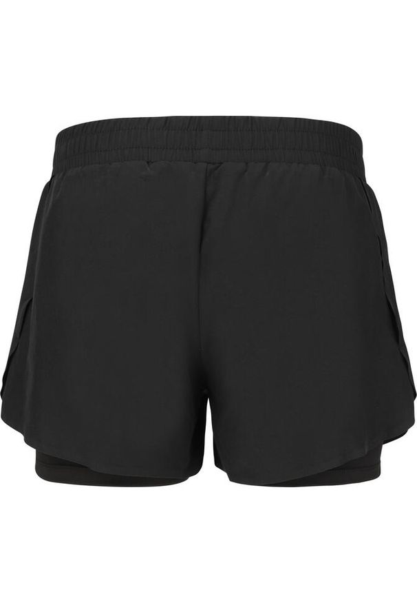 ENDURANCE - Damskie szorty 2 w 1 Endurance Val. Kolor: czarny. Sport: bieganie