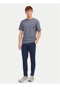 Jack & Jones - Jack&Jones Spodnie garniturowe Franco 12199893 Granatowy Super Slim Fit. Kolor: niebieski. Materiał: syntetyk #4