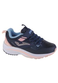Buty do chodzenia dziewczęce, Joma Ferro Jr 2243. Zapięcie: rzepy. Kolor: niebieski, różowy, wielokolorowy. Materiał: materiał, tkanina. Szerokość cholewki: normalna. Sport: turystyka piesza