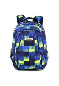 Target Plecak szkolny 2w1 , Żółto-niebieski z wzorem. Kolor: wielokolorowy, niebieski, żółty