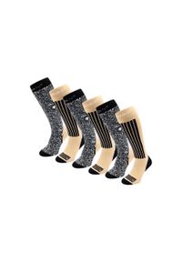 POEDERBAAS - Skarpety narciarskie - Unisex - 6 par - Czarne wielokolorowe. Kolor: czarny. Materiał: wełna. Sport: narciarstwo #1