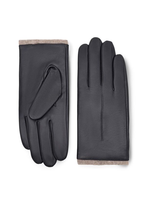 Rękawiczki Męskie Lasocki. Kolor: czarny