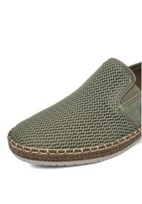 Rieker Espadryle CEO-B5265-52 Zielony jasny. Kolor: zielony. Materiał: materiał #6